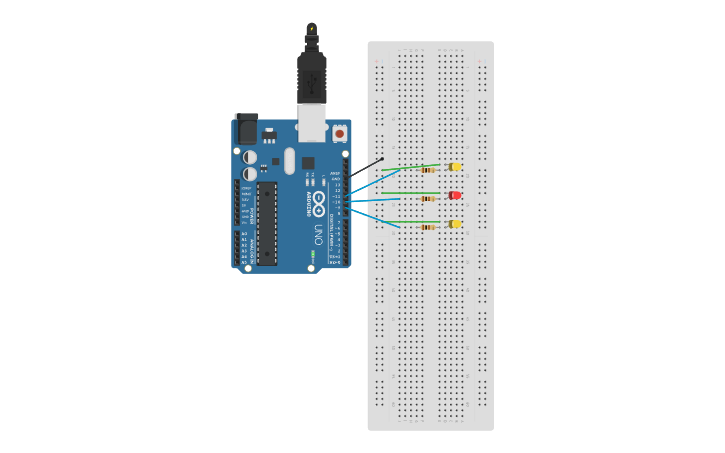 Circuit design Project 9 – LED Fire Effect - Tinkercad