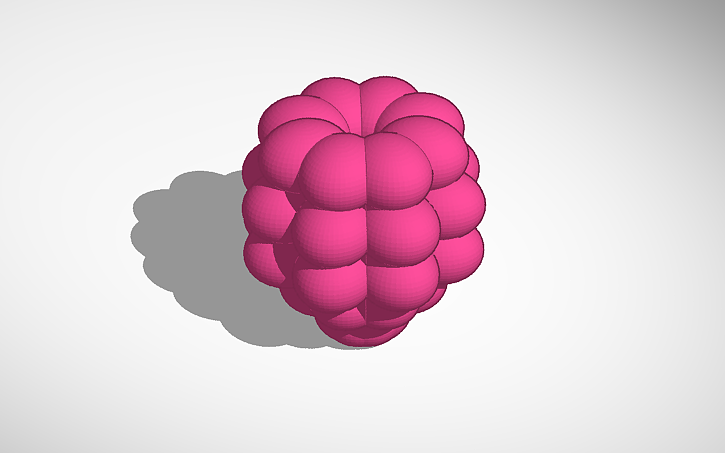 3D design Raspberry - Tinkercad