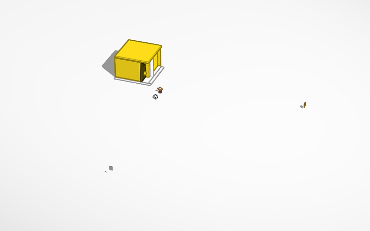 Modern Tinker 3D design modern home - Tinkercad