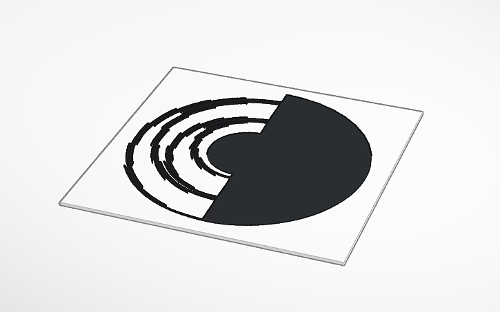 3D design Fechner color effect - Tinkercad