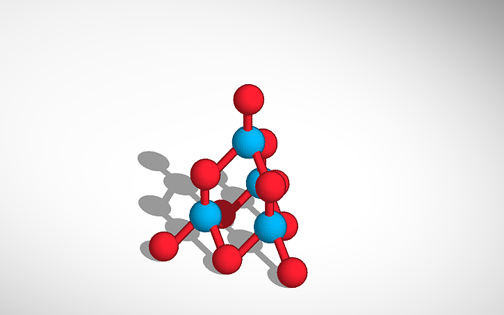 3D design SiO2 - Tinkercad