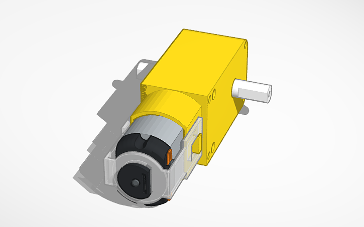 3D design Motor Dc 6V - Tinkercad