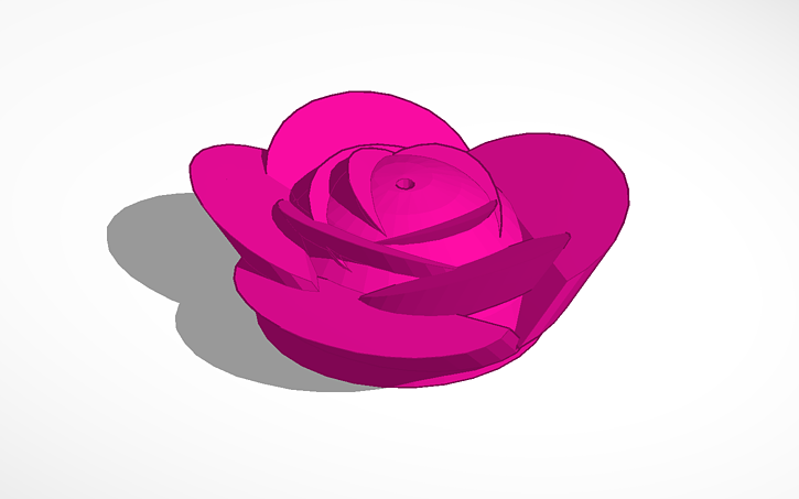 3D design rose - Tinkercad