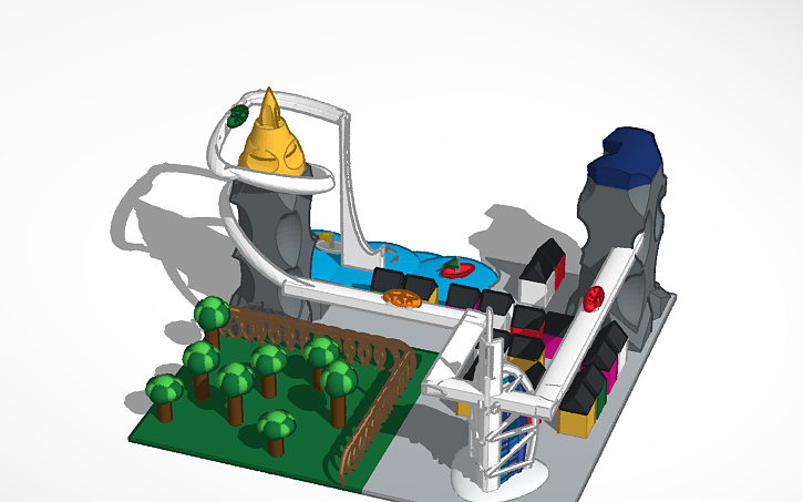 3D design MODERN CITY - Tinkercad
