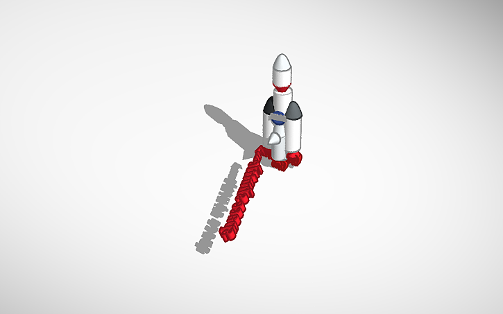 3D design Rocketship (space shuttle) - Tinkercad