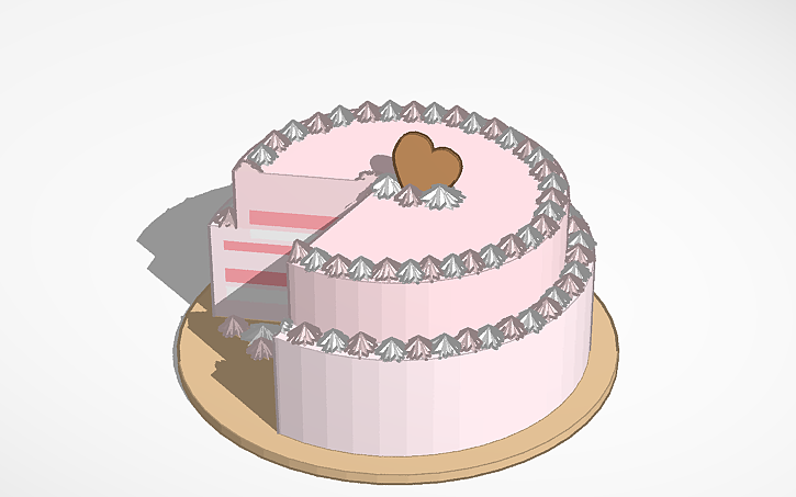 3D design yummy CAKE - Tinkercad