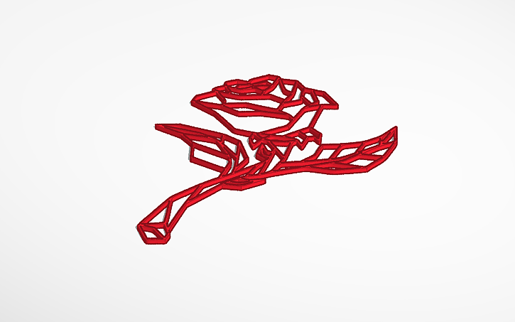 3D design rose - Tinkercad