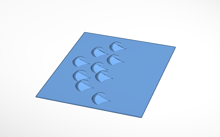3D design Waves - Tinkercad