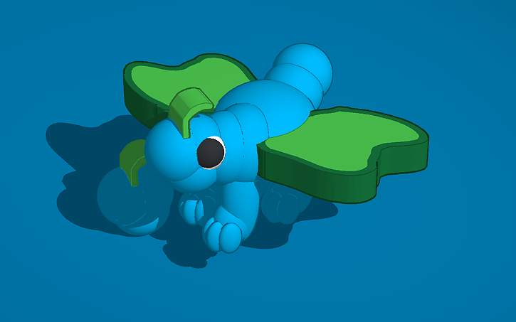 Blue Raspberry Dragon 3D design Blue raspberry dragon!!! (Entry to the dragon challenge ...