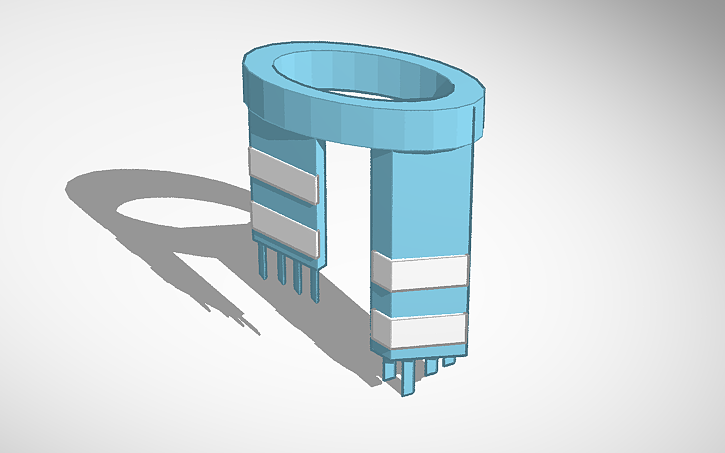 3D design Winter scarf - Tinkercad