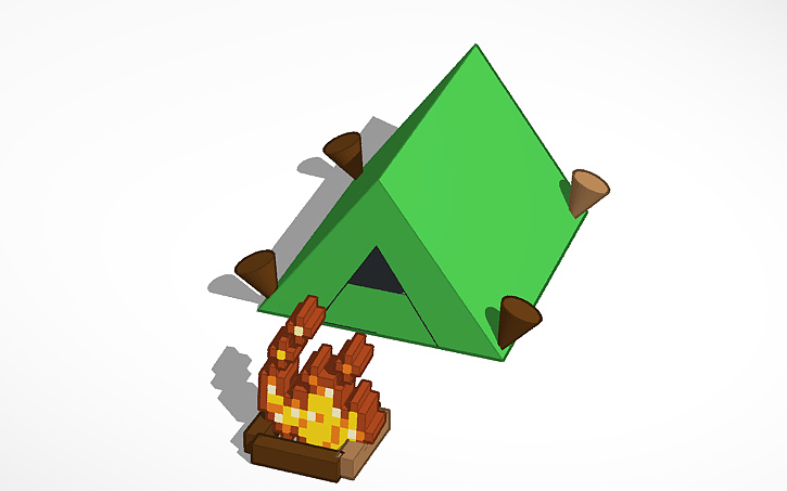 3D design CAMPING - Tinkercad