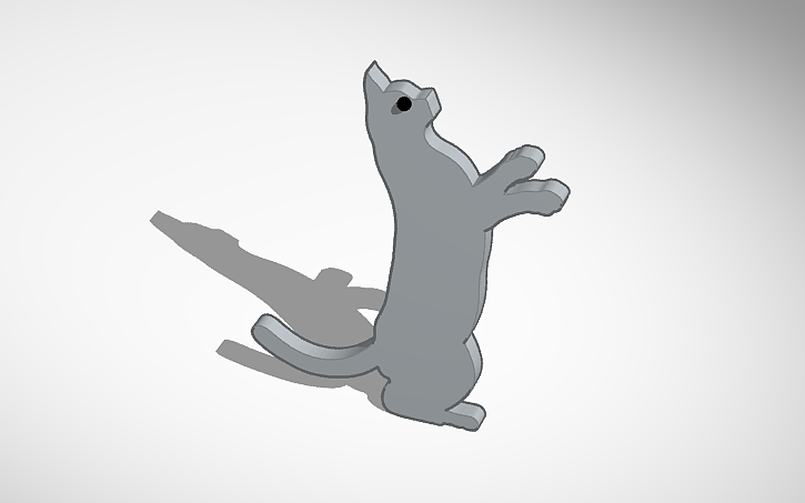3D design cat - Tinkercad