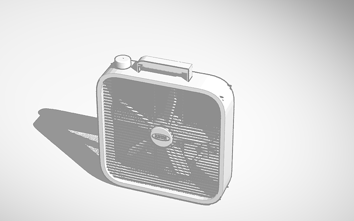 3D design Box Fan - Tinkercad