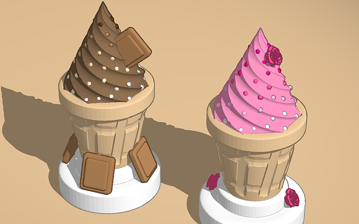 3D design Ice Cream - Tinkercad