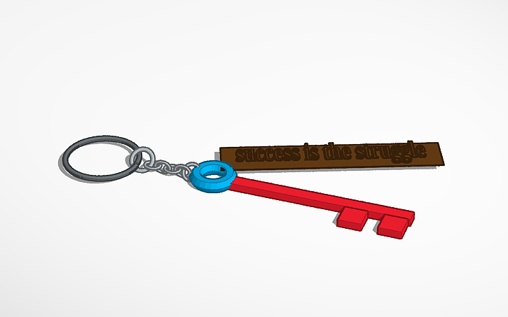3D design Copy of Keychain - Tinkercad