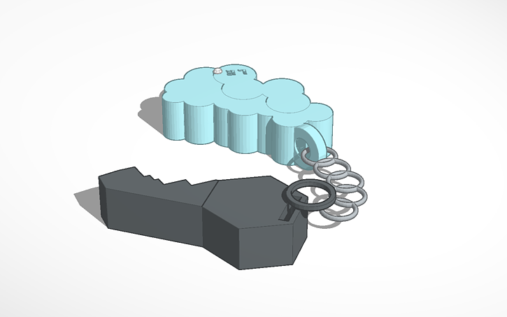 Cad Keychain Design 3D design Keychain - Tinkercad