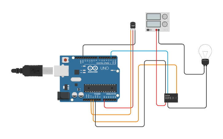 Relay Module Arduino Cad Block Circuit design Working with Relay Module - Tinkercad