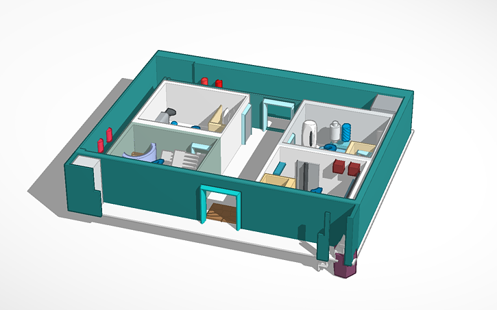 3D design plant tissue culture lab layout - Tinkercad