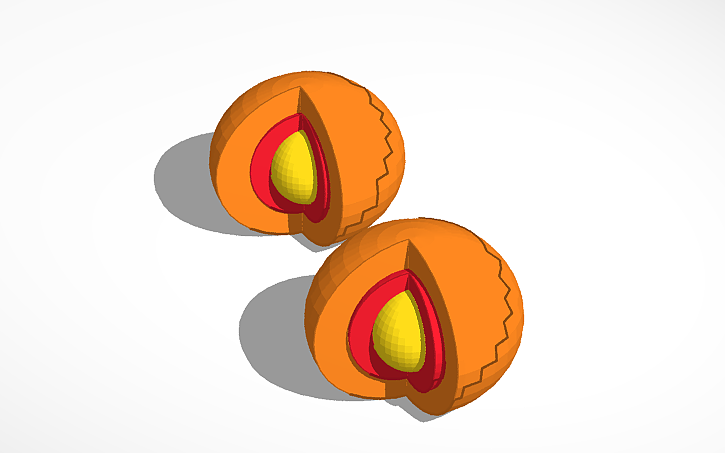 3d Design Camadas Da Terra Tinkercad