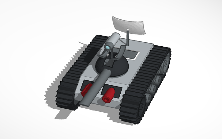 3D design Tank - Tinkercad