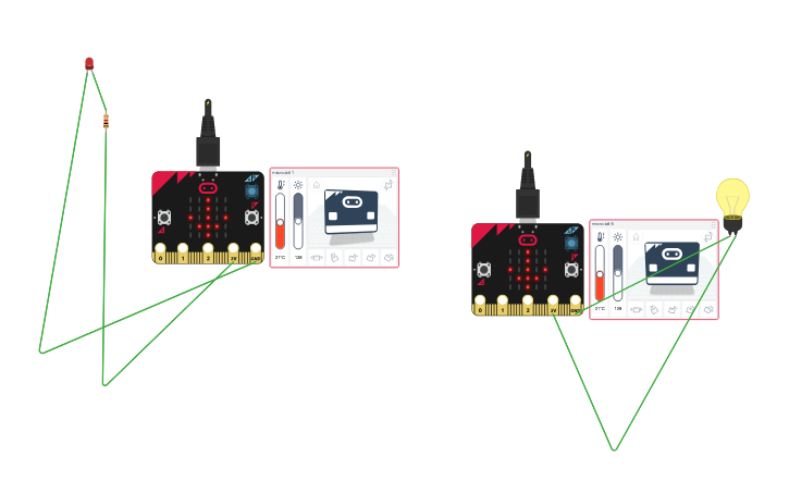 Circuit design Copy of Micro:bit Challenge - Tinkercad