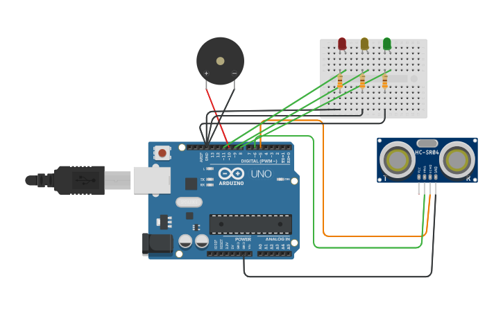 Circuit design arduino project - Tinkercad