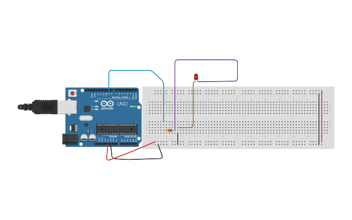 Circuit design Arduino Fade - Tinkercad