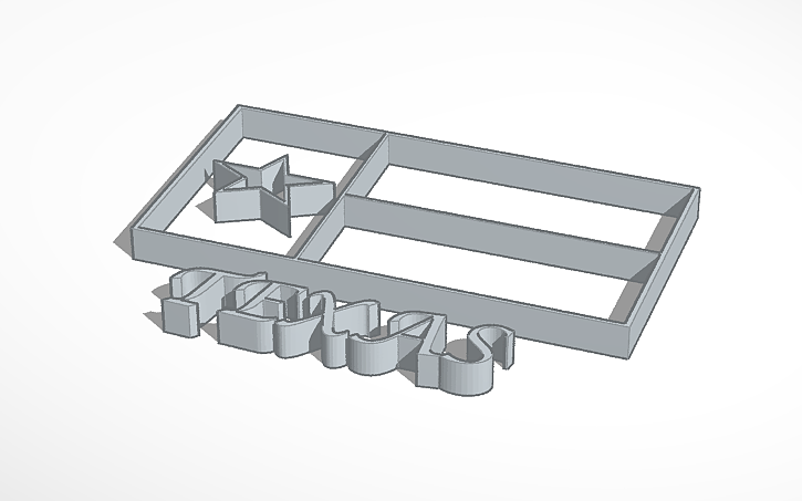 3D design TEXAS FLAG - Tinkercad