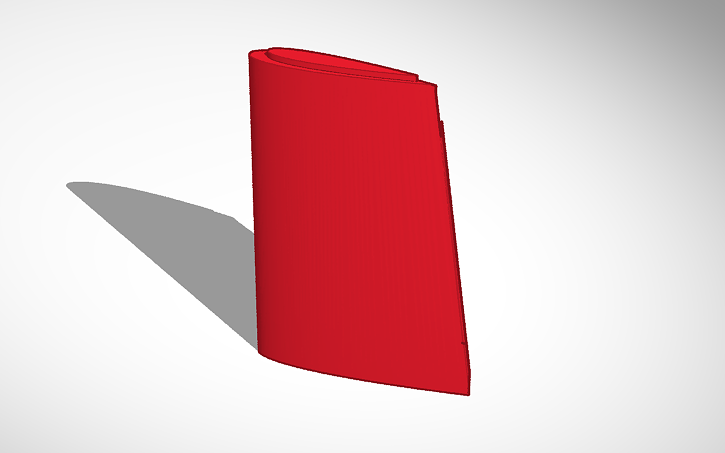 3D design rudder 1 - Tinkercad
