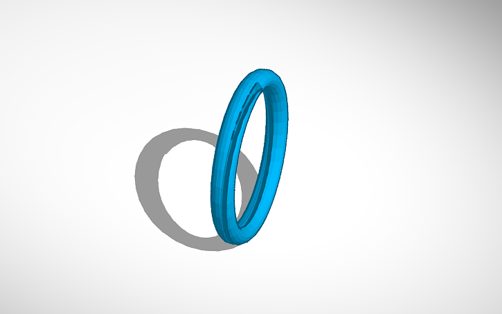 3D design split ring for keychain - Tinkercad
