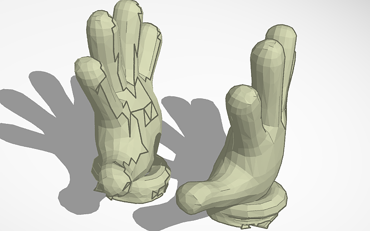 Hand Scourge 3D design Scourge Hand for Jakks Pacific - Tinkercad