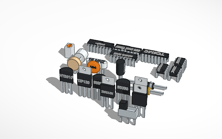 Tinkercad Components List 3D design Electronic components - Tinkercad