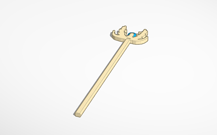 3D design Simple Dummy 13 scepter - Tinkercad