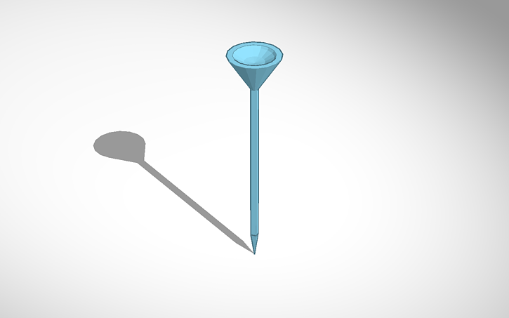 3D design Golf Tee - Tinkercad