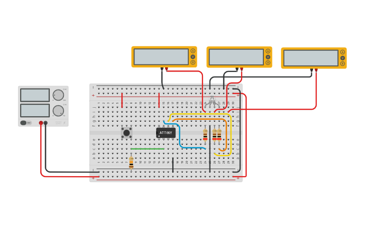Circuit design Copy of RGB_LED - Tinkercad