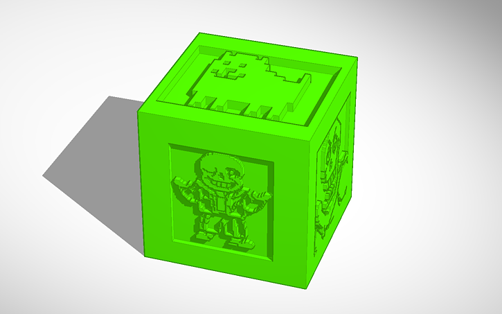 3D design UNDERTALE CUBE - Tinkercad