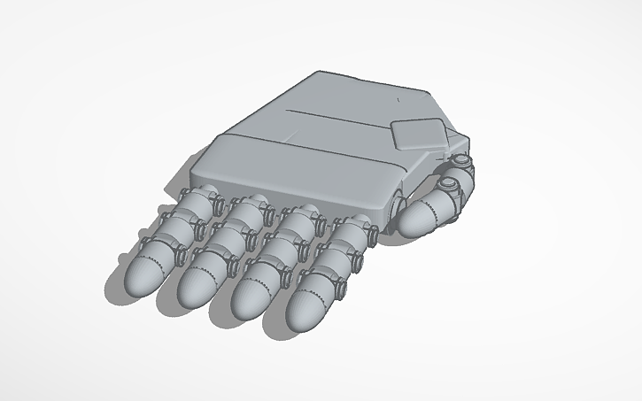Machine Hand Design 3D design mechanical hand - Tinkercad