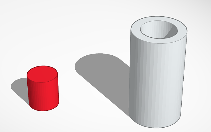 3D design Button (spring needed) - Tinkercad