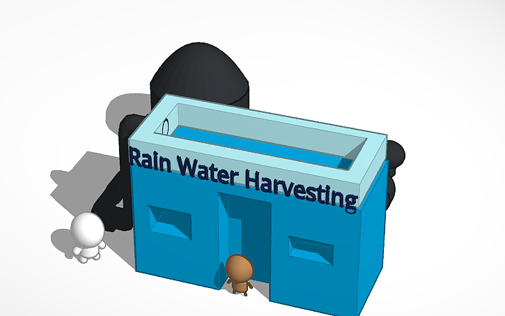 3D design Rain Water Harvesting - Tinkercad