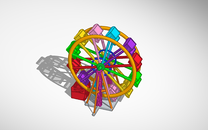 3D design Sliva Ferris wheel (2015) - Tinkercad