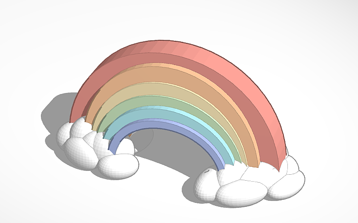 3D design Rainbow - Tinkercad