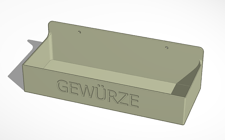 3D design Spice Rack - Tinkercad