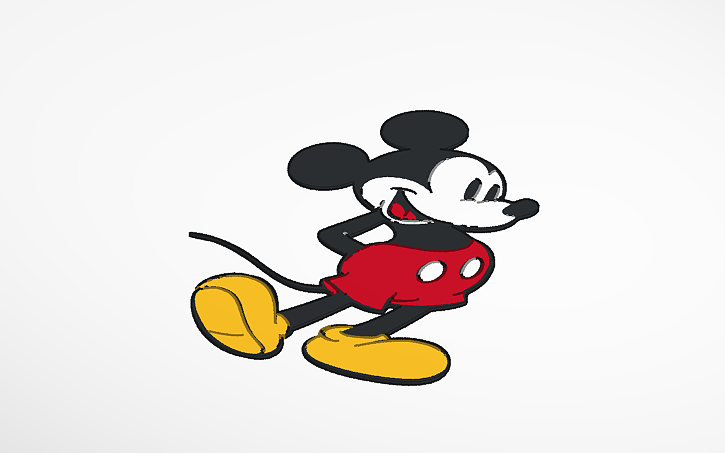 Mickey Design Feature 3D design Mickey - Tinkercad