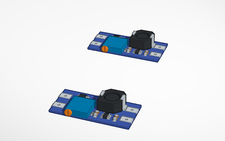 3D design Step-down Module - Tinkercad