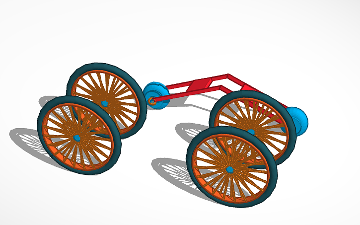 Teker Design 3D design 4 teker - Tinkercad