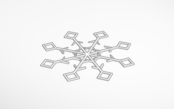 3D design Snowflake By Thien Bao - Tinkercad