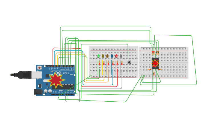 Circuit design Copy of MINI PROJECT - Tinkercad