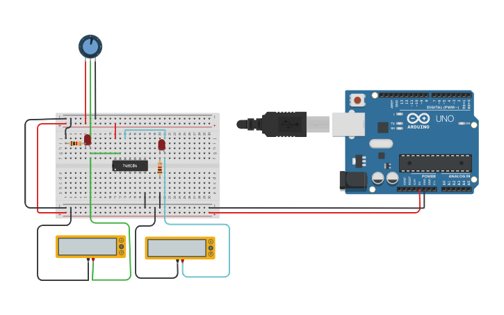 Circuit design Threshold value - Tinkercad