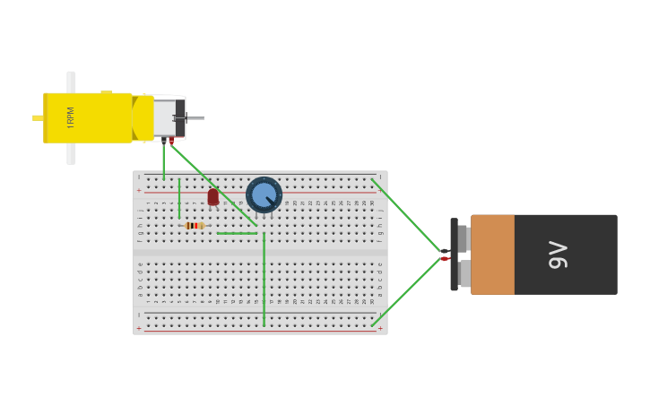 Circuit design MOTOR - Tinkercad