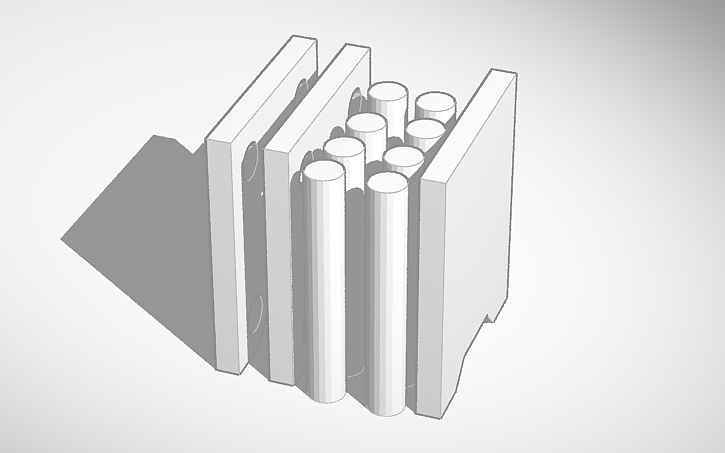 3D design Fillament rack - Tinkercad